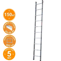 Лестница индустриальная алюминиевая односекционная 10 ступеней NV5210 Новая высота 5210110