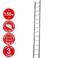 Лестница профессиональная алюминиевая односекционная 13 ступеней NV321 Новая высота 3210113
