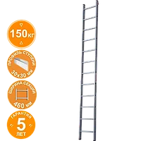 Лестница индустриальная алюминиевая односекционная 12 ступеней NV5210 Новая высота 5210112