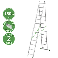 Лестница алюминиевая двухсекционная 2x13 ступеней NV2220 Новая высота 2220213