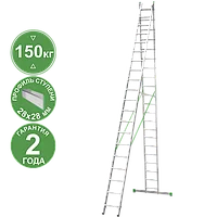 Лестница алюминиевая двухсекционная 2x21 ступеней NV2220 Новая высота 2220221