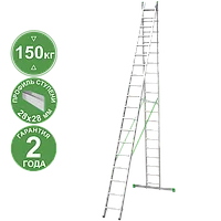 Лестница алюминиевая двухсекционная 2x19 ступеней NV2220 Новая высота 2220219