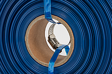 Шланг плоский Aqua-Flat из PE/EVA в комплекте с зажимным хомутом, раб. давл. 1 бар, 2" (50 мм)- 20 м, фото 3