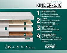 Матрас ортопедический беспружинный "Kinder-6.10"