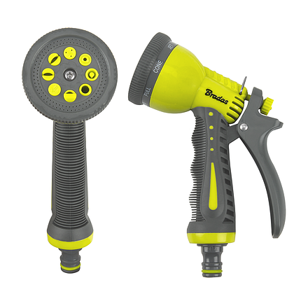 Разбрызгиватель-пистолет Зебра Твин 8-ми фунциональный, пластмассовый LIME LINE, фото 2