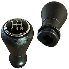 Ручка переключения передач Пежо черная, хром кольцо (5 передач), 2403.AP