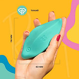 Стимулятор клитора Romp Wave в виде лепестка, бирюзовый, фото 3