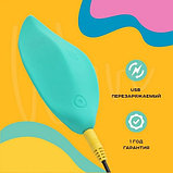 Стимулятор клитора Romp Wave в виде лепестка, бирюзовый, фото 7