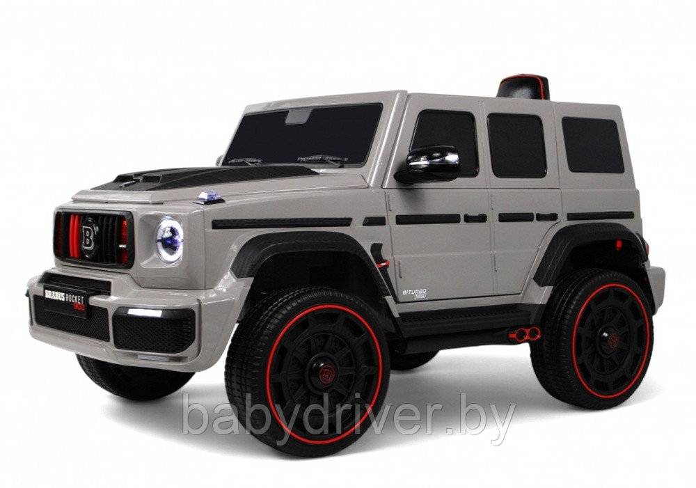 Детский электромобиль RiverToys Z999ZZ (серый) Полноприводный Mercedes Brabus