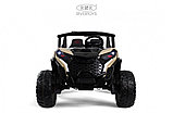 Детский электромобиль RiverToys K555KK 4WD 24V (белый) Buggy Полноприводный Двухместный, фото 2