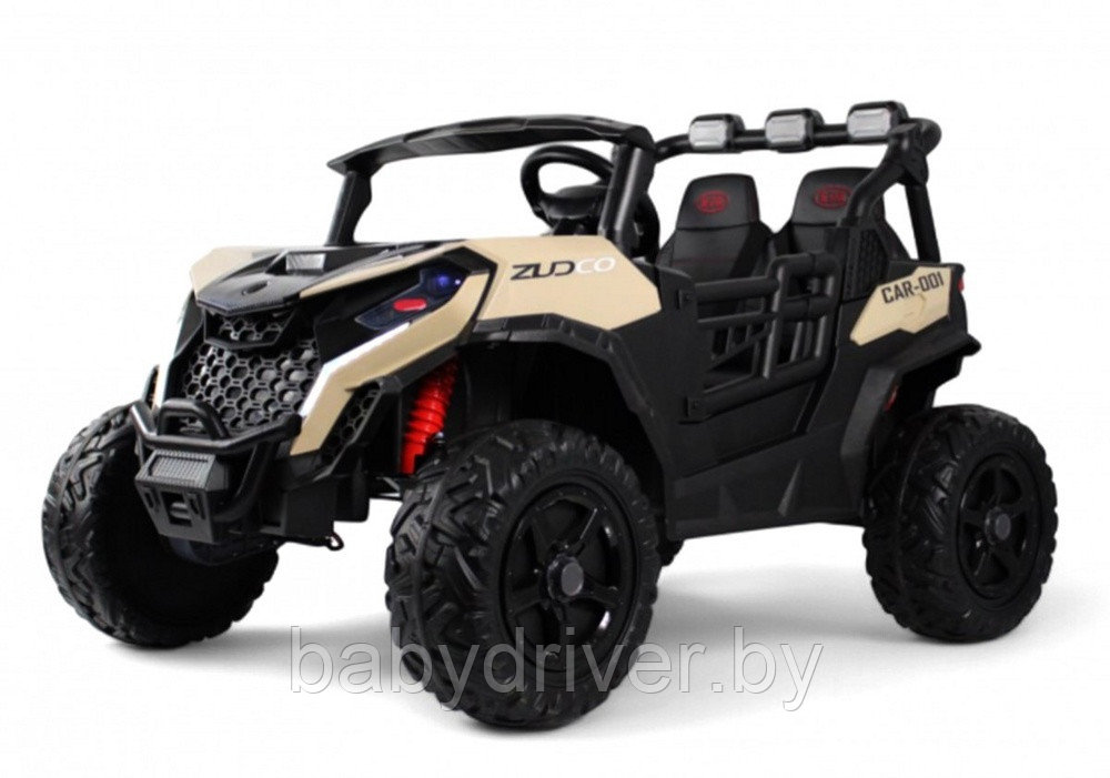 Детский электромобиль RiverToys K555KK 4WD 24V (синий) Buggy Полноприводный Двухместный