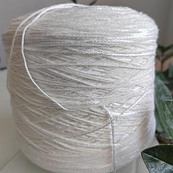 Ecafil art Billie 80% хлопок, 20% вискоза, 300м /100г цвет: белый шнурок с фламе