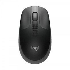 Мышь беспроводная LOGITECH M190, USB, чёрно-серая