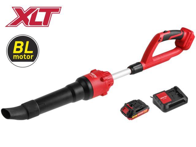 Аккум. воздуходувка WORTEX BB 2018-1 D ALL1 XLT SET 18В, БЕСЩЁТ., 162-450 м.куб/ч, 72-190 км/ч