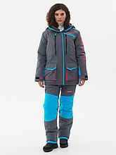 Зимний костюм HUNTSMAN Siberia Lady мембрана 6000/6000 -35°C цвет Серый/Голубой ткань Breathable