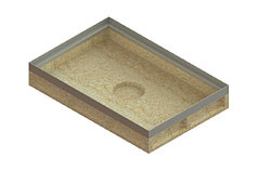 Поддон полимербетонный для придверной решетки Standartpark 600х400 мм