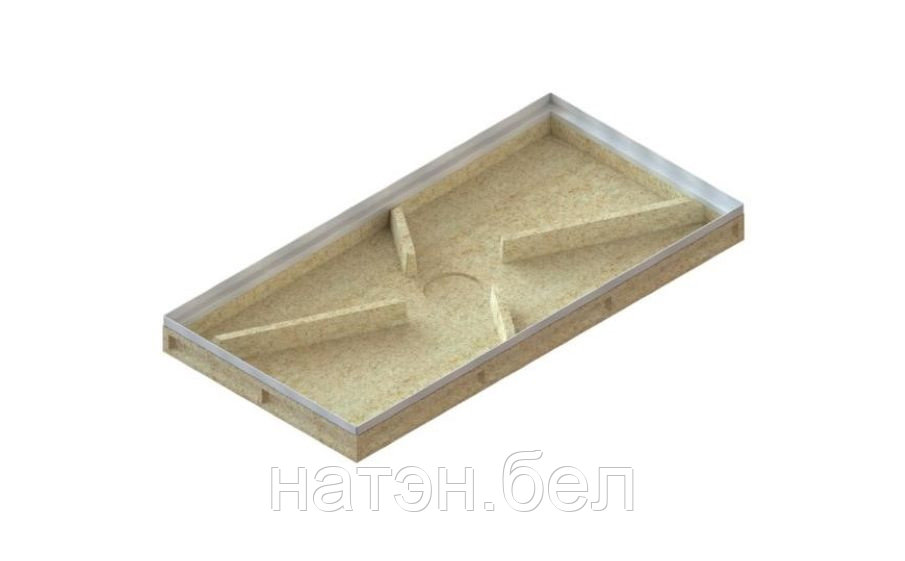 Поддон полимербетонный для придверной решетки Standartpark 1000х500 мм