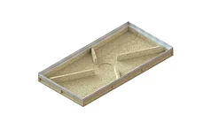 Поддон полимербетонный для придверной решетки Standartpark 1000х500 мм