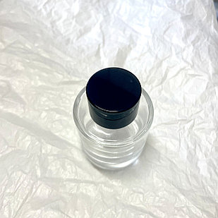 Флакон для диффузора круглый, 50 мл Черная крышка