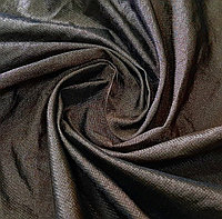 Курточная ткань армированная металл.нитью (темно-коричневый цвет)