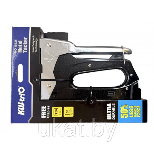 Степлер 6-14мм (тип 140/ G/ 11/ T50) 2 в 1, усилие 15 lbs KW-triO Тайвань