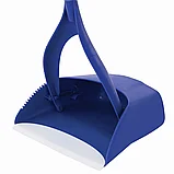 Совок складной для мусора LAIMA со щеткой-сметкой, металлическая ручка 66 см, фото 2