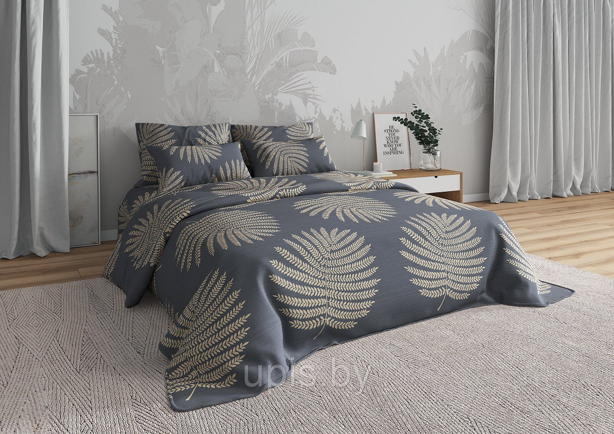 Комплект Постельного Белья "ЛИСТЬЯ ПАПОРОТНИКА" (бязь, хлопок 100%)