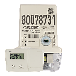 Счетчик СЕ 208 BY С1.146.2.JR.QUKVFZ (5-100) А (два измерителя, оптопорт, радиомодем)