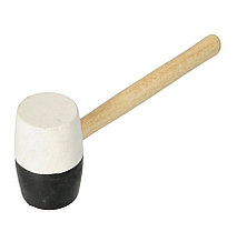 Киянка резиновая черно-белая 75 мм 710 гр - e4640