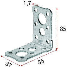 Уголок крепежный 85*85*37*1,7 ECO - SPK0106_71170_00_F