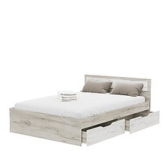 Кровать Гармония КР 605 - Дуб Крафт белый/Дуб Крафт серый (Стендмебель)