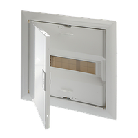 Щиток встраиваемый ABB UK612E2, 12M, белая металическая дверь, 63A, IP30, +PE+N-клеммы, 328x340x88mm