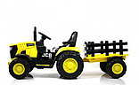 Детский электромобиль Baby Driver R222 (желтый) Трактор с прицепом, фото 2