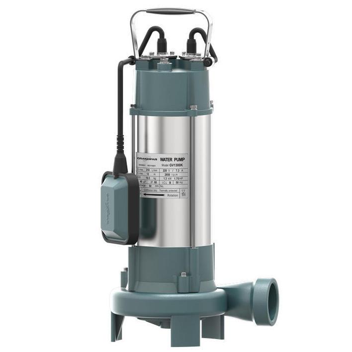 Вихревой дренажно-фекальный насос с измельчителем GV1300K GRANDFAR
