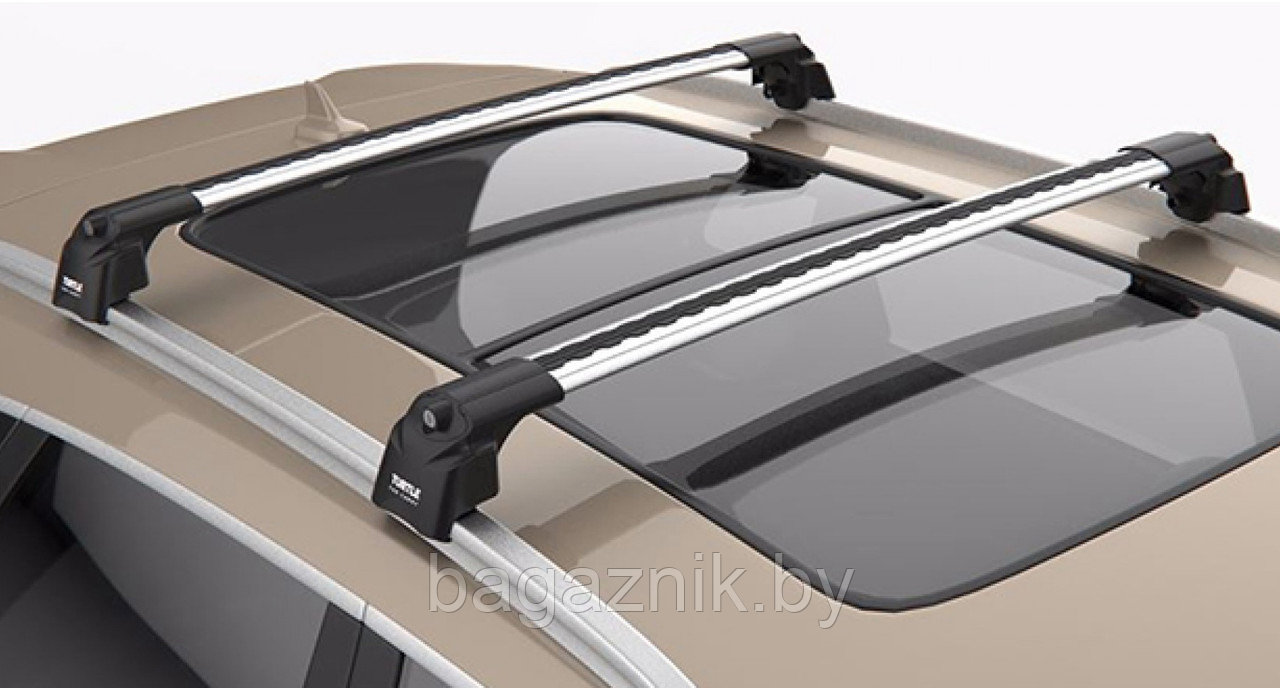 Багажник (поперечины) Turtle Air 3 silver для Honda CR-V (IV, V 2012-2021) / Mazda CX-9 (2016-)
