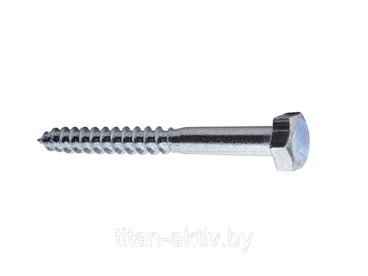 Шуруп 6х50 мм шестигр. головка, цинк, DIN 571 (2500 шт в коробе) STARFIX