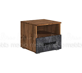 Тумбы прикроватные Аризона (2 шт.) - Дуб Вотан / Бетон тёмный (Рикко)