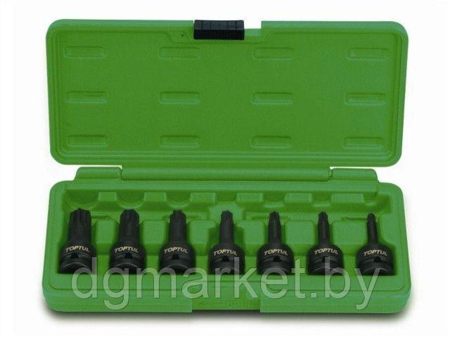 Набор бит TORX под головку 1/2" ударных 7пр. TOPTUL