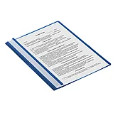 Скоросшиватель А4 синий пластиковый STAFF 100/120 мкм, фото 3