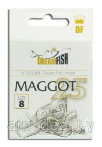 Крючки DreamFish Maggot N #16 25 шт/уп - фото 1 - id-p35534426