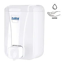 Белый наливной диспенсер для жидкого мыла LAIMA LSA, 0,5 л