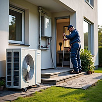 Монтаж теплового насоса