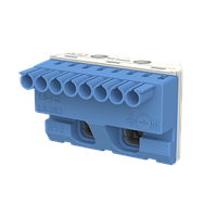 Клеммник самозажимной ABB ZK82B N 8x1,5-4+2x25 для щитов UK600, Mistral Синий