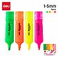Набор текстовыделителей Deli Accent, 1-5мм, 4цв. Цена указана без учета НДС 20%, фото 2
