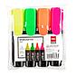 Набор текстовыделителей Deli E37232, 1-5мм, 4цв. Цена указана без учета НДС 20%, фото 4