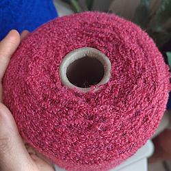 Пряжа букле Pool Trend art Baby B4 80%бейби альпака 20% полиамид 400м 100г цвет брусника с черной основой