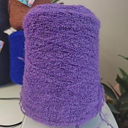 Пряжа букле Pool Trend art Baby B4 80%бейби альпака 20% полиамид 400м 100г цвет сирень с черной основой