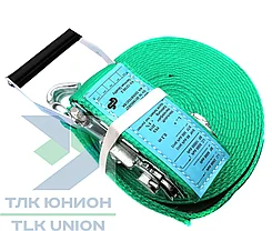 Стяжной ремень DoPlus, LC 2500/5000 daN, двойные крюки, 50мм, 12м, Dolezych DDSB122CBK, фото 3