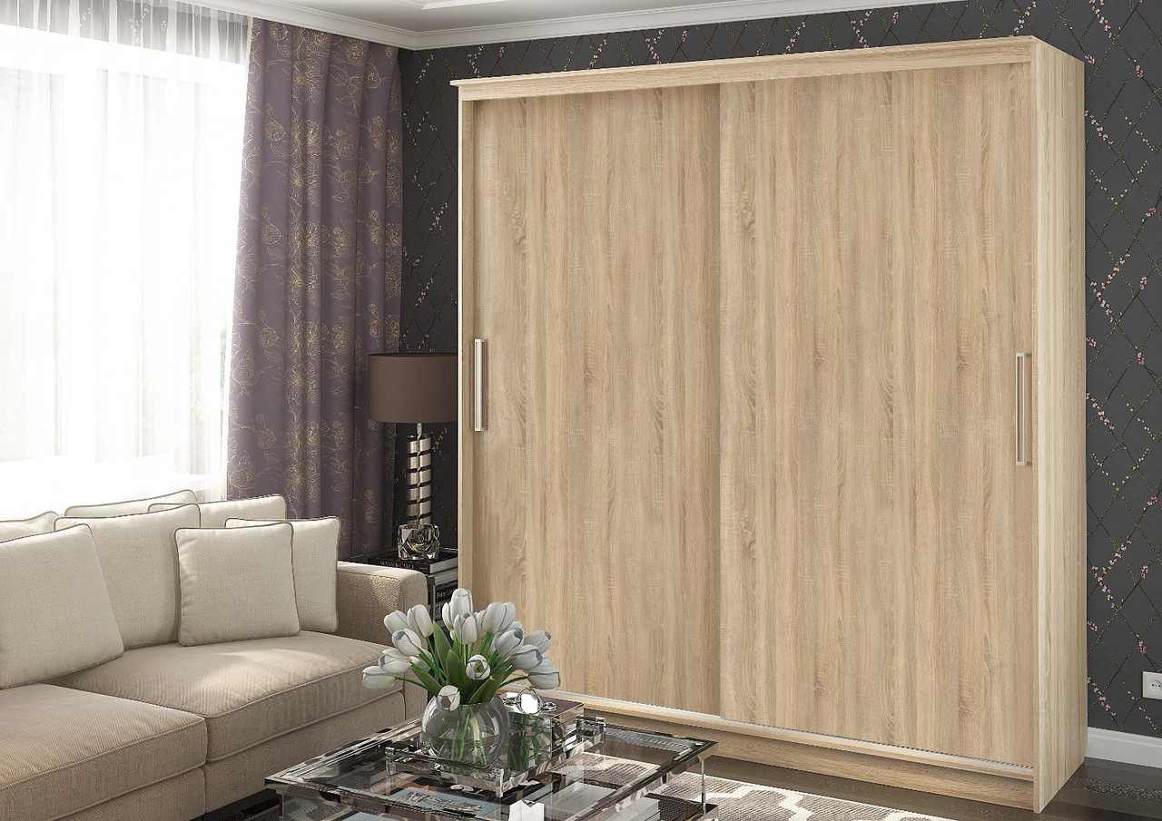 Модульный Шкаф-купе "Без зеркала" 2,0м - Дуб Сонома (Рикко)