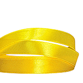 Лента атласная, 1,5 см*23 м, желтый нарцисс